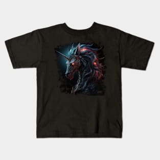 Dark Unicorn Kids T-Shirt